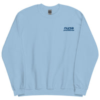 Nurse Practitioner Blue on Blue Crewneck